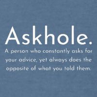 Askhole Funny Meaning Definition Garment-Dyed Sweatshirt