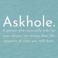 Askhole Funny Meaning Definition Sueded Cloud Jersey T-Shirt