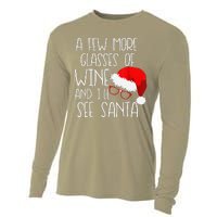 A Few More Glasses Of Wine & ILl See Santa Funny Christmas Cooling Performance Long Sleeve Crew