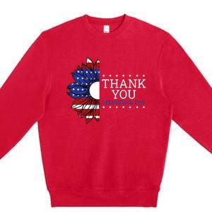 American Flag Memorial Day Memorial Day Design Premium Crewneck Sweatshirt