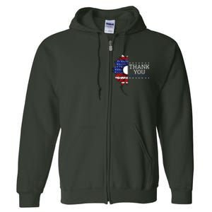 American Flag Memorial Day Memorial Day Design Full Zip Hoodie