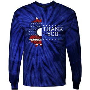 American Flag Memorial Day Memorial Day Design Tie-Dye Long Sleeve Shirt