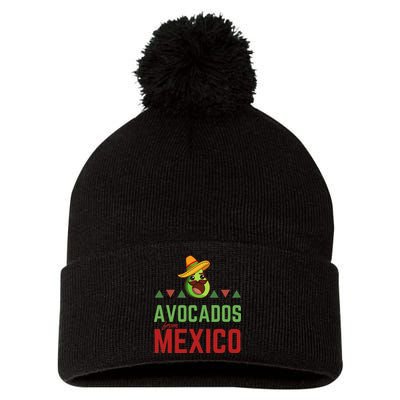 Avocados From Mexico Mexican Day Flag Avocado Costume Pom Pom 12in Knit Beanie