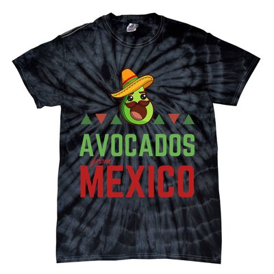 Avocados From Mexico Mexican Day Flag Avocado Costume Tie-Dye T-Shirt