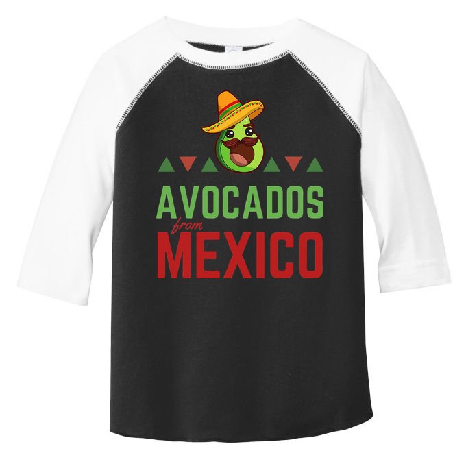 Avocados From Mexico Mexican Day Flag Avocado Costume Toddler Fine Jersey T-Shirt