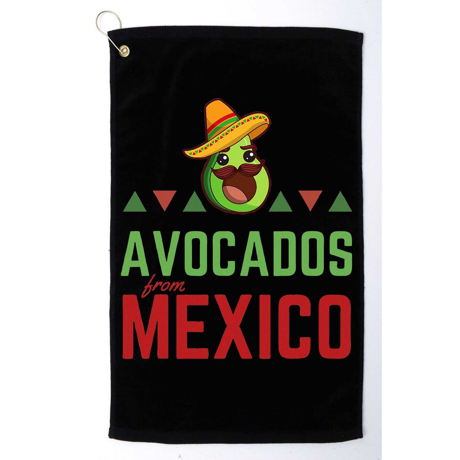 Avocados From Mexico Mexican Day Flag Avocado Costume Golf Towel