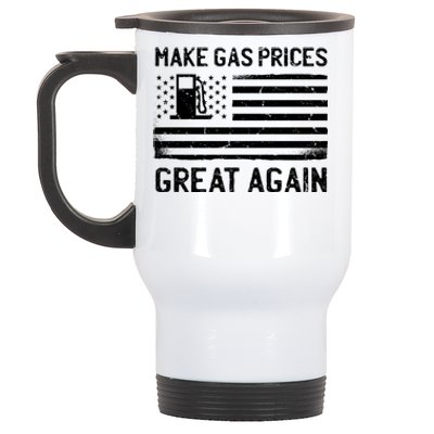 American Flag Make Gas Prices Great Again Gift Stainless Steel Travel Mug