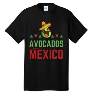 Avocados From Mexico Mexican Day Flag Avocado Costume Tall T-Shirt