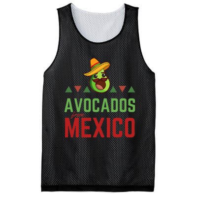 Avocados From Mexico Mexican Day Flag Avocado Costume Mesh Reversible Basketball Jersey Tank