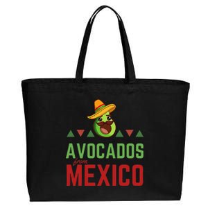 Avocados From Mexico Mexican Day Flag Avocado Costume Cotton Canvas Jumbo Tote