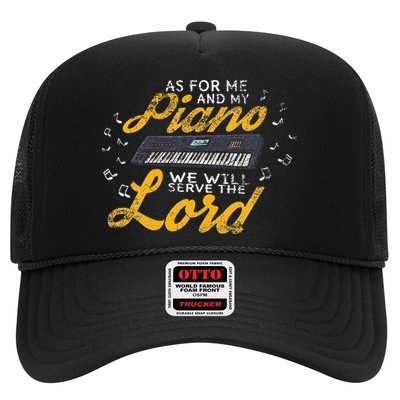 As for Me and My Piano We Will Serve The Lord Christian Trucker Hat