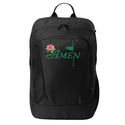 Amen Floral Master Golfer Golf Lover Golf Flower Appare City Backpack