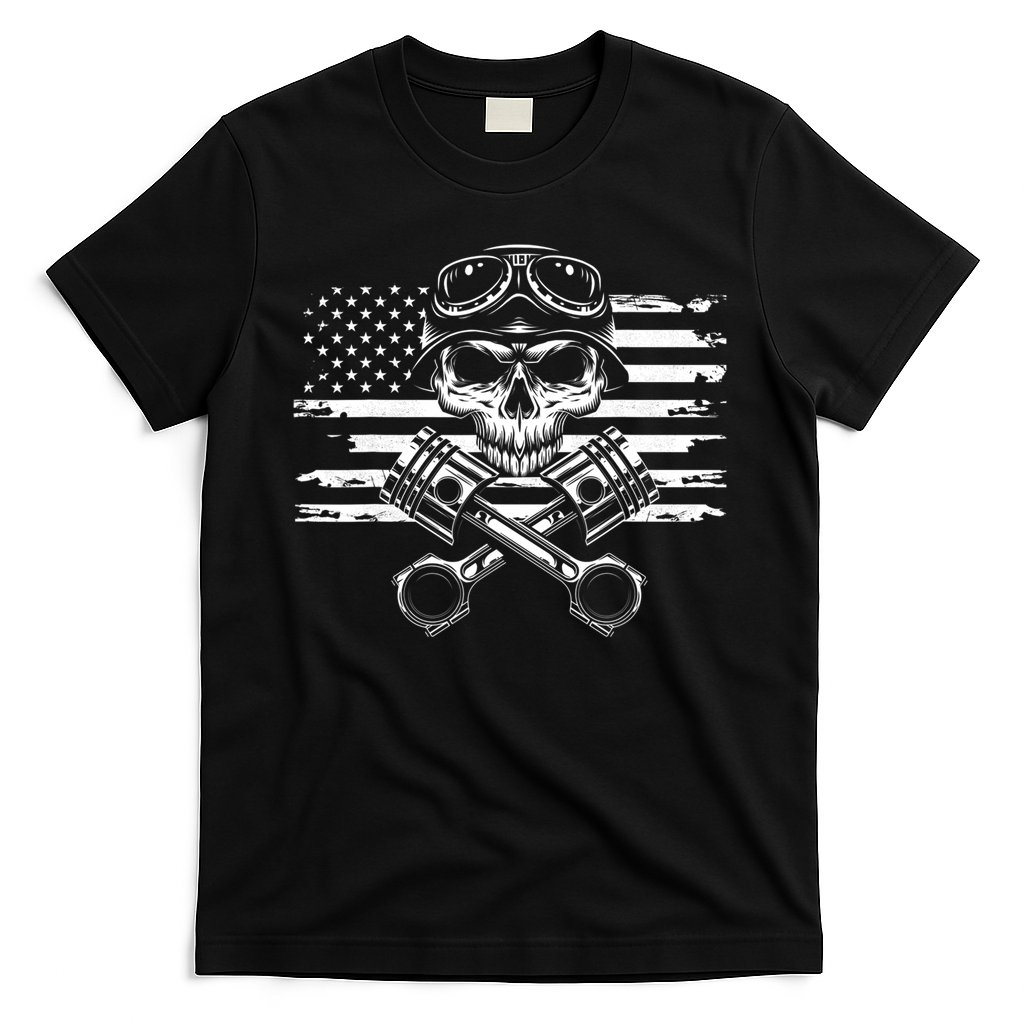 American Flag Motorcycle Apparel Motorcycle T-Shirt