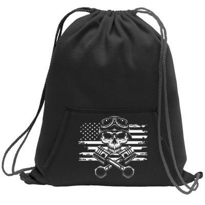 American Flag Motorcycle Apparel Motorcycle Sweatshirt Cinch Pack Bag