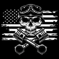 American Flag Motorcycle Apparel Motorcycle 16 in Basic Backpack