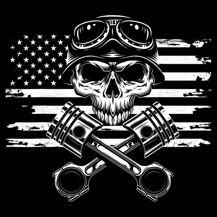 American Flag Motorcycle Apparel Motorcycle 16 in Basic Backpack
