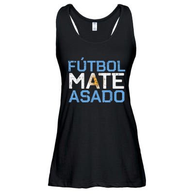 Argentina Futbol Mate Asado Flag Soccer    Ladies Essential Flowy Tank