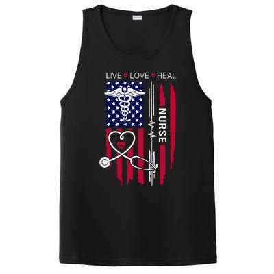 American Flag Nurse Day Gifts Week Gift Nurse NurseS Day PosiCharge Competitor Tank