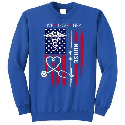 American Flag Nurse Day Gifts Week Gift Nurse NurseS Day Sweatshirt