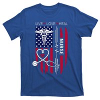 American Flag Nurse Day Gifts Week Gift Nurse NurseS Day T-Shirt