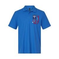 American Flag Nurse Day Gifts Week Gift Nurse NurseS Day Softstyle Adult Sport Polo