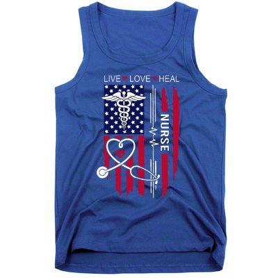 American Flag Nurse Day Gifts Week Gift Nurse NurseS Day Tank Top