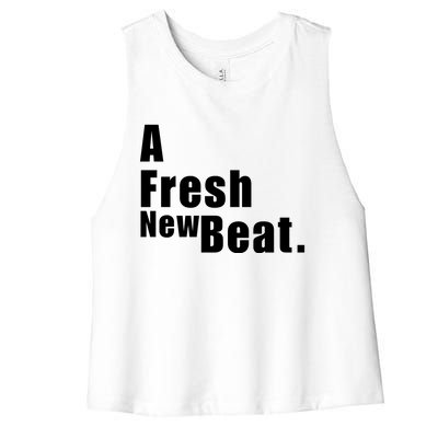 A Fresh New Beat. Women's Racerback Cropped Tank