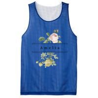 Amelia First Name Vintage Roses Wedding Shower Rose Gift Mesh Reversible Basketball Jersey Tank