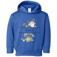 Arya First Name Vintage Roses Wedding Shower Rose Gift Toddler Hoodie