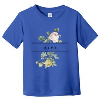 Arya First Name Vintage Roses Wedding Shower Rose Gift Toddler T-Shirt