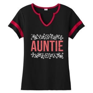 Aunties Funny Niece Aunt Graphic Gift Ladies Halftime Notch Neck Tee