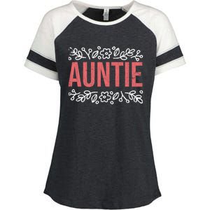 Aunties Funny Niece Aunt Graphic Gift Enza Ladies Jersey Colorblock Tee