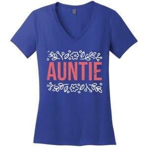 Aunties Funny Niece Aunt Graphic Gift Women's V-Neck T-Shirt