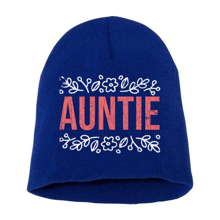 Aunties Funny Niece Aunt Graphic Gift Short Acrylic Beanie