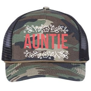 Aunties Funny Niece Aunt Graphic Gift Retro Rope Trucker Hat Cap