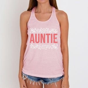 Aunties Funny Niece Aunt Graphic Gift Women's Knotted Racerback Tank