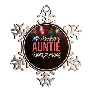 Aunties Funny Niece Aunt Graphic Cute Gift Metallic Star Ornament