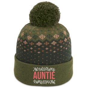 Aunties Funny Niece Aunt Graphic Cute Gift The Baniff Cuffed Pom Beanie