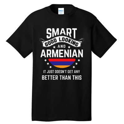 Armenian Flag Native Pride Funny Armenia Armenian Roots Tall T-Shirt