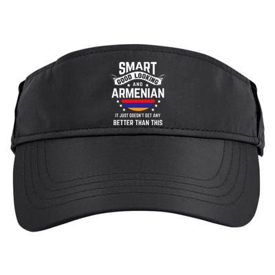 Armenian Flag Native Pride Funny Armenia Armenian Roots Adult Drive Performance Visor