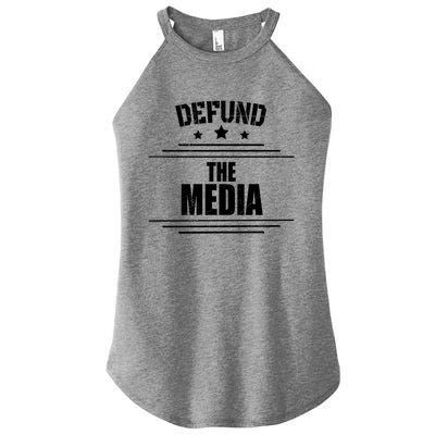 Anti Fake News Outfit I 864531120 Defund The Media Gift Women’s Perfect Tri Rocker Tank