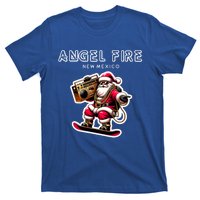 Angel Fire New Mexico Christmas Snowboard Santa Claus Great Gift T-Shirt