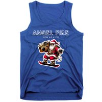 Angel Fire New Mexico Christmas Snowboard Santa Claus Great Gift Tank Top