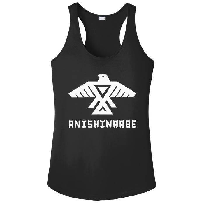 Anishinaabe First Nations Thunderbird Ojibwe Indigenous Ladies PosiCharge Competitor Racerback Tank