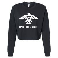 Anishinaabe First Nations Thunderbird Ojibwe Indigenous Cropped Pullover Crew