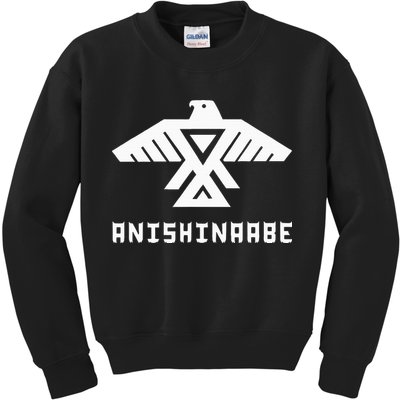 Anishinaabe First Nations Thunderbird Ojibwe Indigenous Kids Sweatshirt