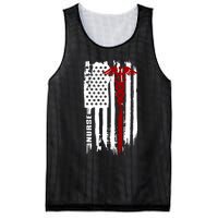 American Flag Nurse Usa Nurses Gift Mesh Reversible Basketball Jersey Tank