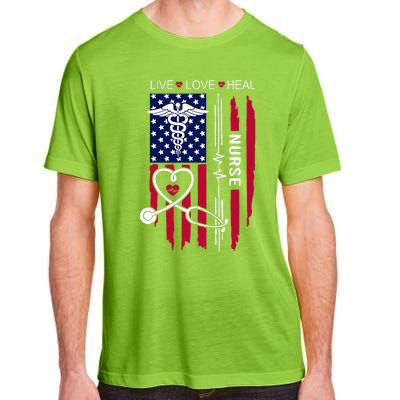 American Flag Nurse Day Gifts Week Gift Nurse NurseS Day Adult ChromaSoft Performance T-Shirt