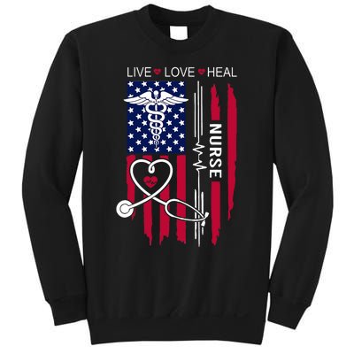 American Flag Nurse Day Gifts Week Gift Nurse NurseS Day Sweatshirt