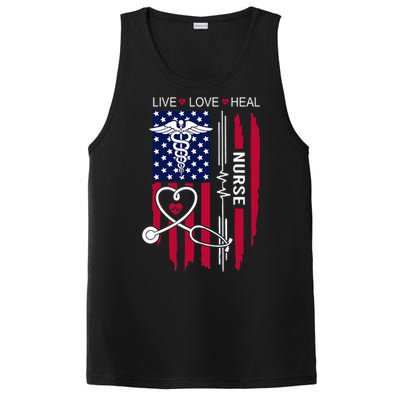 American Flag Nurse Day Gifts Week Gift Nurse NurseS Day PosiCharge Competitor Tank